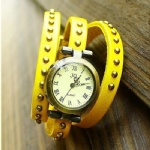 retro leathr watch