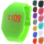 new and fashion silicone touch led watch